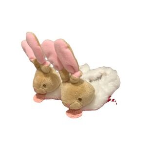 Doudou Pink Baby Slippers, Et Compagnie Paris Bunny Ears Girl Infant Booties New